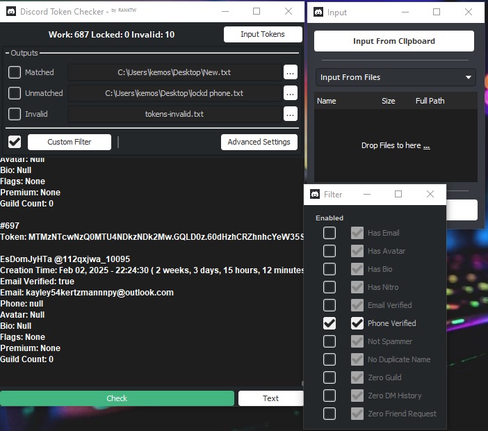 FREE Discord Token Checker